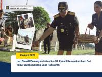 Hari Bhakti Pemasyarakatan ke-60, Kanwil Kemenkumham Bali Tabur Bunga Kenang Jasa Pahlawan